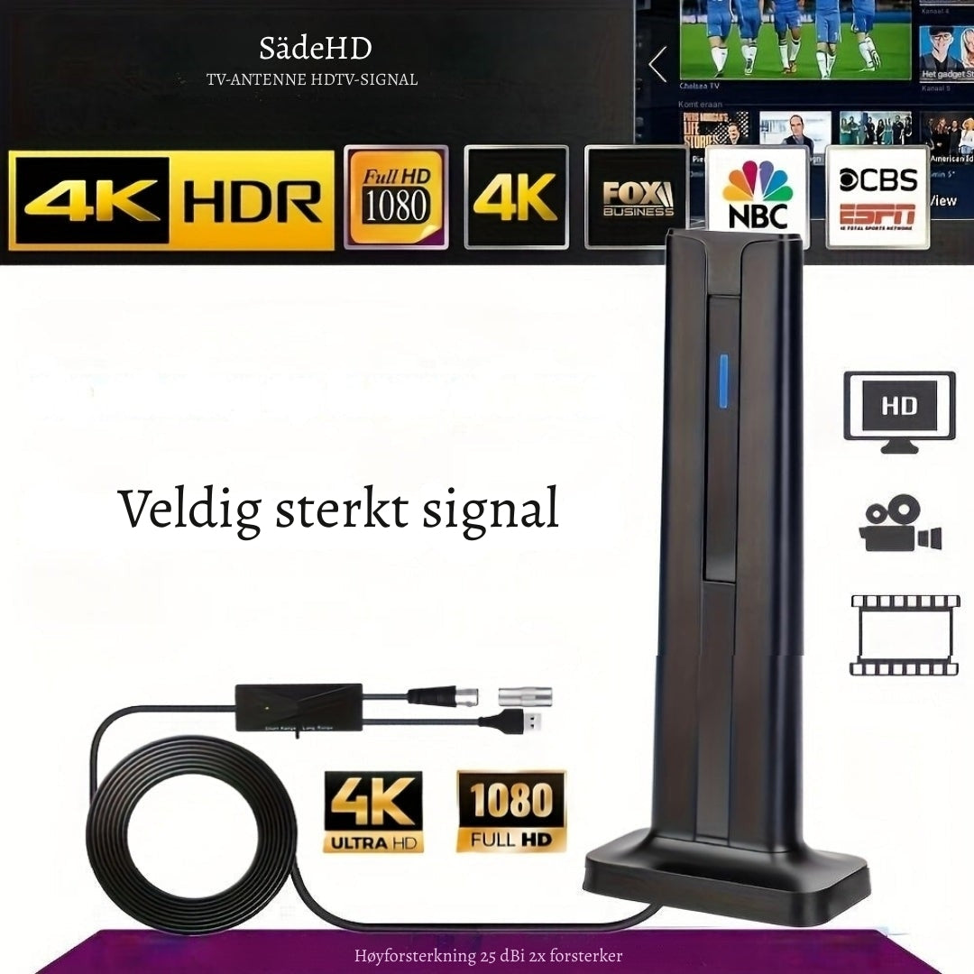 SädeHD – Se HD- og 4K-TV uten kabler eller månedlige kostnader
